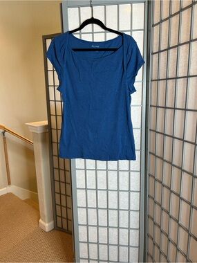 Anthropologie Pilcro Blue Scoop Neck Women’s Top